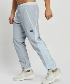 Adidas Originals R.Y.V. V-Line Woven Track Pants Halo Silver & Halo Blue