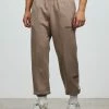 Adidas Originals Trefoil Linear Sweatpants Chalky Brown