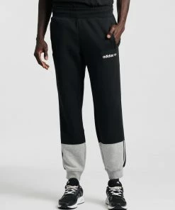 Adidas Originals 3-Stripes Split Sweat Pants Black & Medium Grey Heather