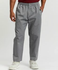 Adidas Originals Adicolour Trefoil Relaxed Twill Pants Grey Three