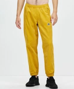 Adidas Performance Corduroy Pants Gold & Black