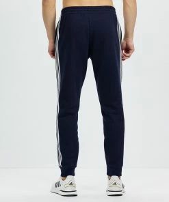 Adidas Performance Essentials Fleece Tapered Cuff 3-Stripes Pants Legend Ink & White -Men's Pants Online Shop http3A2F2Fstatic.theiconic.com .au2Fp2Fadidas performance 5688 4732921 3