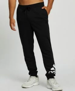 Adidas Performance Big Logo French Terry Pants Black & White