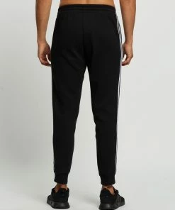 Adidas Performance Essentials Fleece Tapered Cuff 3-Stripes Pants Black & White -Men's Pants Online Shop http3A2F2Fstatic.theiconic.com .au2Fp2Fadidas performance 6282 9270321 3