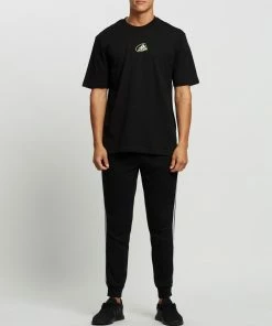 Adidas Performance Essentials Fleece Tapered Cuff 3-Stripes Pants Black & White -Men's Pants Online Shop http3A2F2Fstatic.theiconic.com .au2Fp2Fadidas performance 6306 9270321 5