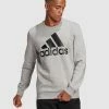 Adidas Performance Essentials Fleece Tapered Cuff Logo Pants Black / White