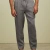 AERE Linen Pull On Pants Light Grey