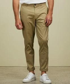 AERE Organic Slim Stretch Chinos Sand