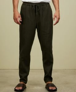 AERE Ramie Pull On Pants Khaki