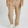 AERE Linen Pull-On Pants Sand