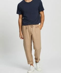 AERE Linen Pull-On Pants Sand -Men's Pants Online Shop http3A2F2Fstatic.theiconic.com .au2Fp2Faere 3572 496098 5