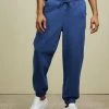 AERE Organic Cotton Track Pants Navy