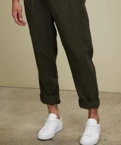 AERE Linen Pull-On Pants Khaki -Men's Pants Online Shop http3A2F2Fstatic.theiconic.com .au2Fp2Faere 4811 896098 4