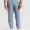 AERE Linen Pleated Pants Pale Blue