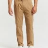 AERE Organic Cotton Pleated Chino Pants Desert