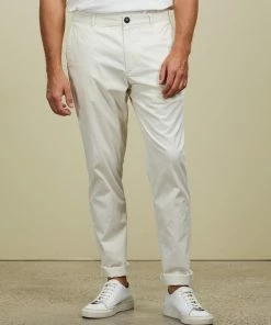 AERE Organic Slim Stretch Chinos White