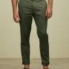 AERE Organic Slim Stretch Chinos Charcoal