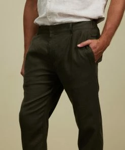 AERE Linen Pleated Pants Khaki -Men's Pants Online Shop http3A2F2Fstatic.theiconic.com .au2Fp2Faere 8247 8831441 4