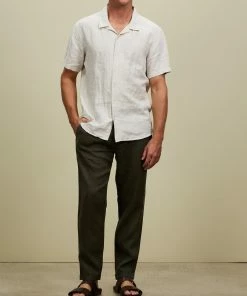 AERE Linen Pleated Pants Khaki -Men's Pants Online Shop http3A2F2Fstatic.theiconic.com .au2Fp2Faere 8258 8831441 5