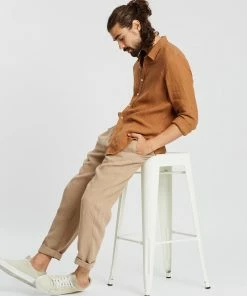 AERE Linen Pleated Pants Sand -Men's Pants Online Shop http3A2F2Fstatic.theiconic.com .au2Fp2Faere 8277 296098 5