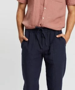 AERE Linen Pull-On Pants Navy -Men's Pants Online Shop http3A2F2Fstatic.theiconic.com .au2Fp2Faere 8366 096098 4