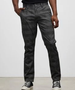 Brixton Choice Chino Pants Grey/Black Plaid