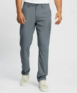 Brixton Choice Chino Taper X Pants Joe Blue & Grey Houndstooth