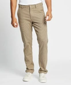 Brixton Choice Chino Pants Vanilla Houndstooth