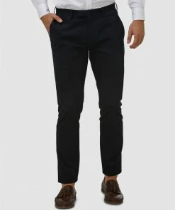 Brooksfield Tapered Stewart Tailored Chinos Navy
