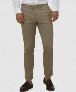 Brooksfield Tapered Stewart Tailored Chinos TAN