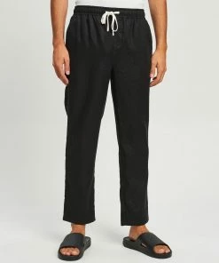 Calli Linen Pants Black