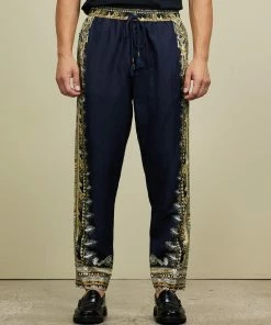 Camilla Straight Leg Elasticated Waist Pants Its All Over Torero