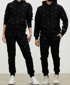 Champion Light Reactive Monogram Reverse Weave Joggers - Unisex - THE ICONIC 10th Birthday Exclusive Black