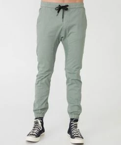 Cotton On Drake Cuffed Pants Steel Green