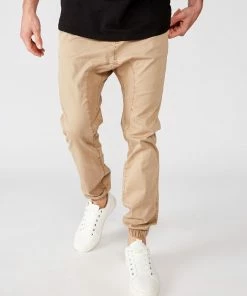 Cotton On Drake Cuffed Pants Washed Stone