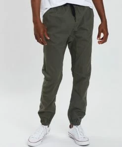 Cotton On Drake Cuffed Pants Washed Olive