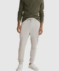 Country Road Australian Cotton Sweat Pant Light Grey Marle