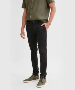 Country Road Skinny Stretch Chino Washed Black