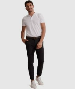 Country Road Tapered Stretch Chino Washed Black