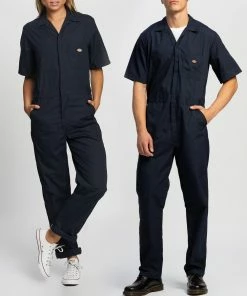 Dickies 33999 Short Sleeve Coveralls Dark Navy