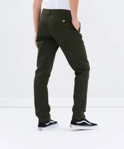 Dickies 872 Slim Straight Tapered Fit Pant Olive Green -Men's Pants Online Shop http3A2F2Fstatic.theiconic.com .au2Fp2Fdickies 7378 190454 3