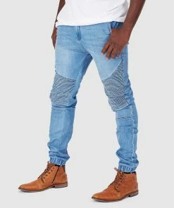 Doubs Clothing Jogger Jeans Blue Wash -Men's Pants Online Shop http3A2F2Fstatic.theiconic.com .au2Fp2Fdoubs clothing 0307 2276901 4