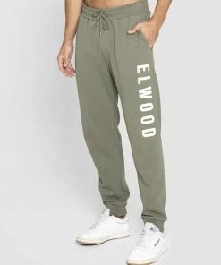 Elwood Mens Huff N Puff Track Pants Army Green
