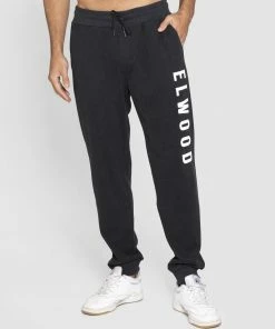 Elwood Mens Huff N Puff Track Pants Jet Black