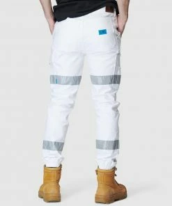 Elwood Workwear Mens Reflective Cuffed Pant White -Men's Pants Online Shop http3A2F2Fstatic.theiconic.com .au2Fp2Felwood workwear 6231 7284921 3