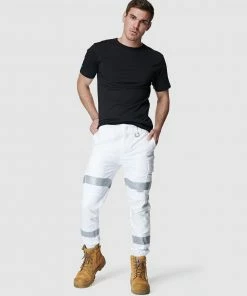 Elwood Workwear Mens Reflective Cuffed Pant White -Men's Pants Online Shop http3A2F2Fstatic.theiconic.com .au2Fp2Felwood workwear 6236 7284921 5