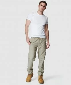 Elwood Workwear Mens Elastic Pant Stone -Men's Pants Online Shop http3A2F2Fstatic.theiconic.com .au2Fp2Felwood workwear 8315 7195131 5