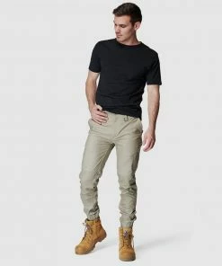Elwood Workwear Mens Cuffed Pant Stone -Men's Pants Online Shop http3A2F2Fstatic.theiconic.com .au2Fp2Felwood workwear 9454 5284921 5