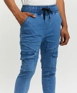 Everloom Robbie Cargo Denim Joggers Bold Blue -Men's Pants Online Shop http3A2F2Fstatic.theiconic.com .au2Fp2Feverloom 2499 9877721 4