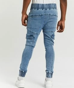 Everloom Robbie Cargo Denim Joggers Vintage Blue -Men's Pants Online Shop http3A2F2Fstatic.theiconic.com .au2Fp2Feverloom 6258 9373131 3